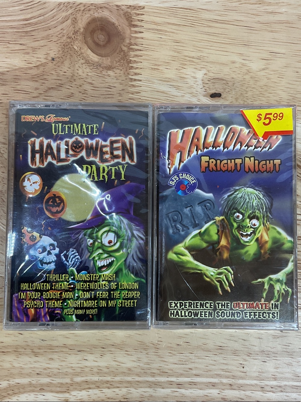 DJ’s Choice Halloween Fright Night & Drew’s Ultimate Halloween Party Cassettes